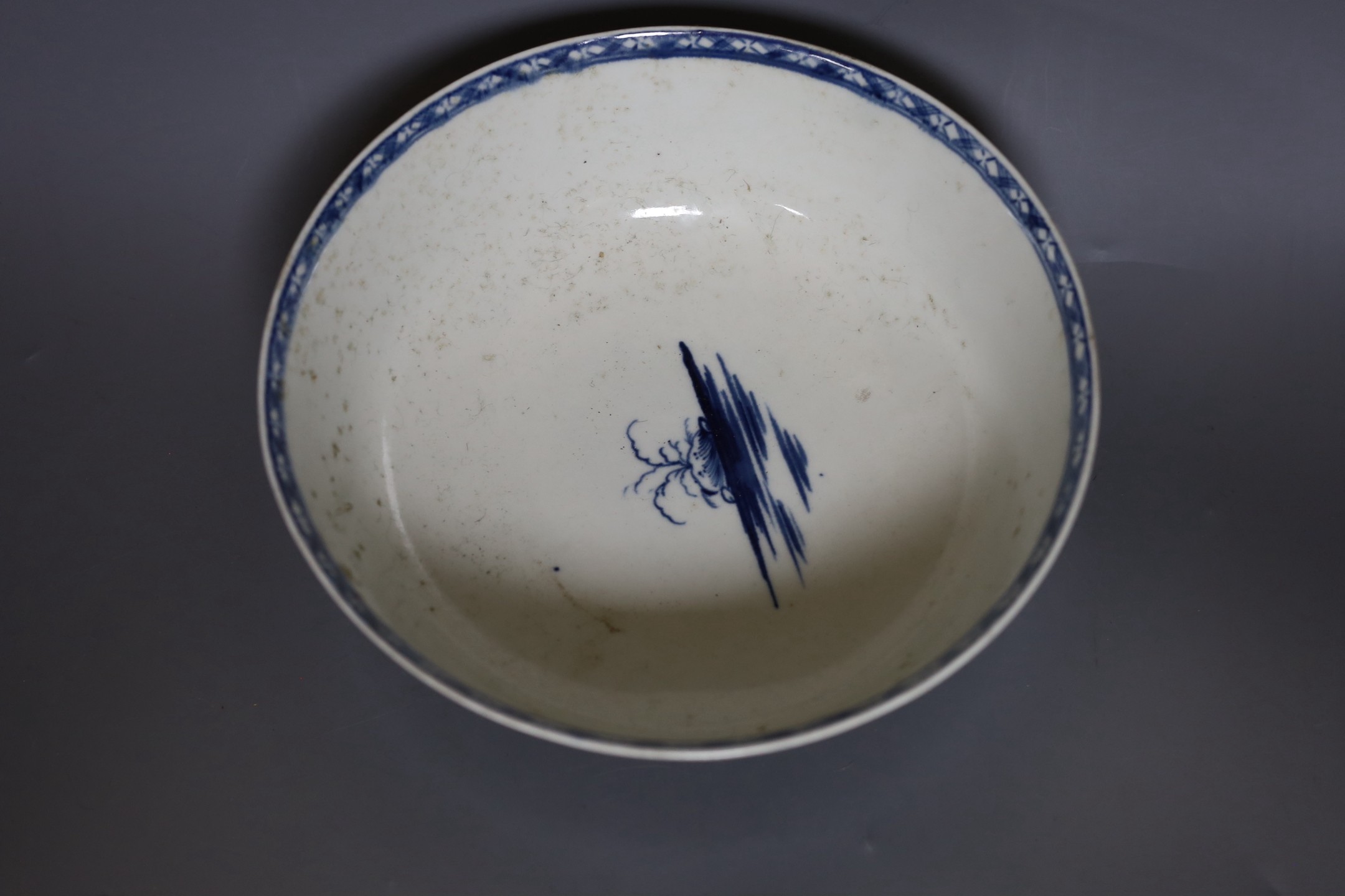 A Caughley blue and white bowl, c.1775, 24 cm diameter